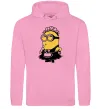 Чоловіча толстовка (худі) Міньйон покоївка Рожевий фото