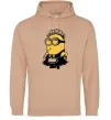 Мужская толстовка (худи) Міньйон покоївка Песочный фото