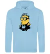 Чоловіча толстовка (худі) Міньйон покоївка Блакитний фото