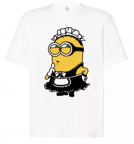 Футболка Оверсайз Міньйон покоївка Белый фото