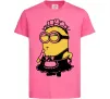 Детская футболка Міньйон покоївка Ярко-розовый Детская футболка Міньйон покоївка Ярко-розовый фото