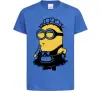 Детская футболка Міньйон покоївка Ярко-синий Детская футболка Міньйон покоївка Ярко-синий фото