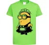 Детская футболка Міньйон покоївка Лаймовый Детская футболка Міньйон покоївка Лаймовый фото