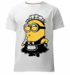 Чоловіча преміум футболка Міньйон покоївка Білий фото