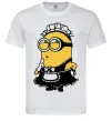 Чоловіча футболка Міньйон покоївка Білий Чоловіча футболка Міньйон покоївка Білий фото