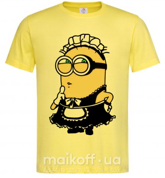 Чоловіча футболка Миньон горничная Лимонний фото