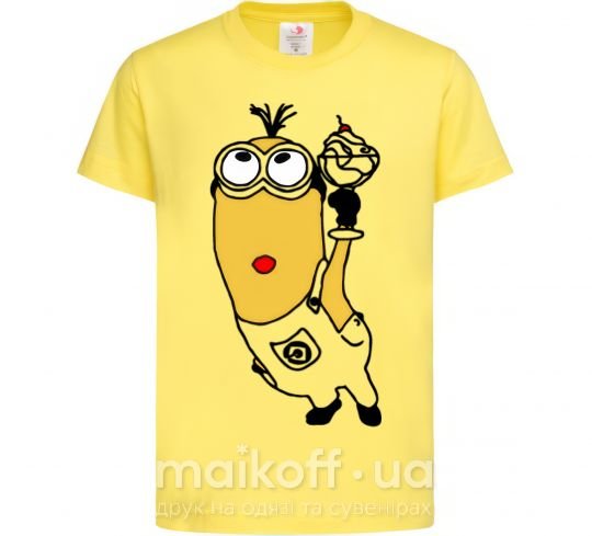 Дитяча футболка Миньон с моржо Лимонний фото