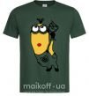 Чоловіча футболка Миньон с моржо Темно-зелений фото
