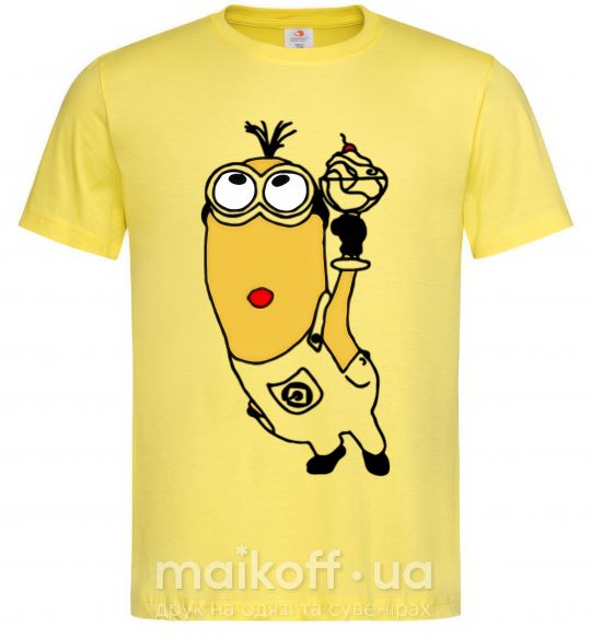 Мужская футболка Миньон с моржо Лимонный фото