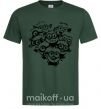 Мужская футболка Миньоны сердечко Темно-зеленый фото