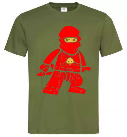Чоловіча футболка Ніндзя Кай Оливковий фото