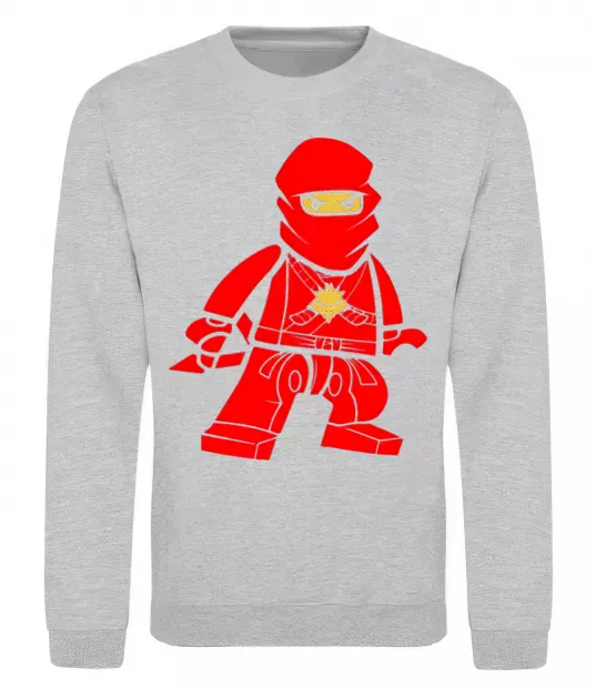 Світшот Ніндзя Кай Сірий меланж фото