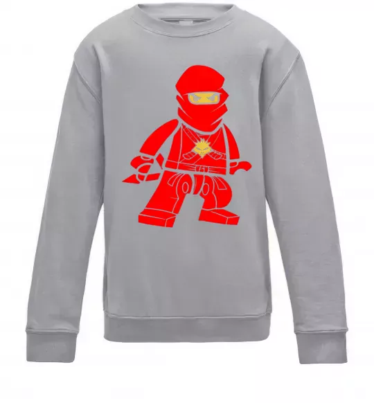 Детский Свитшот Ніндзя Кай Серый меланж фото