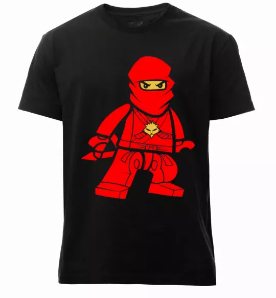 Мужская премиум футболка Ніндзя Кай Черный фото