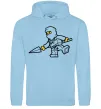 Жіноча толстовка (худі) Ніндзя зі списом Блакитний фото