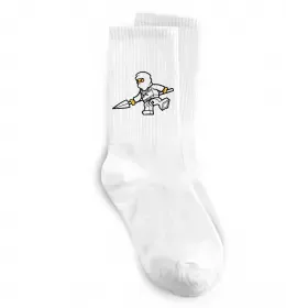 Носки Ніндзя зі списом Белый фото