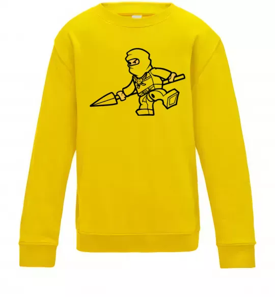 Детский Свитшот Ніндзя зі списом Солнечно желтый фото