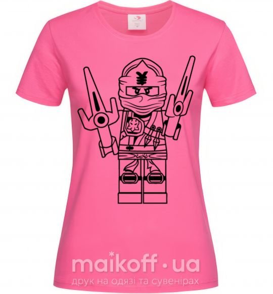 Жіноча футболка К бою Яскраво-рожевий фото