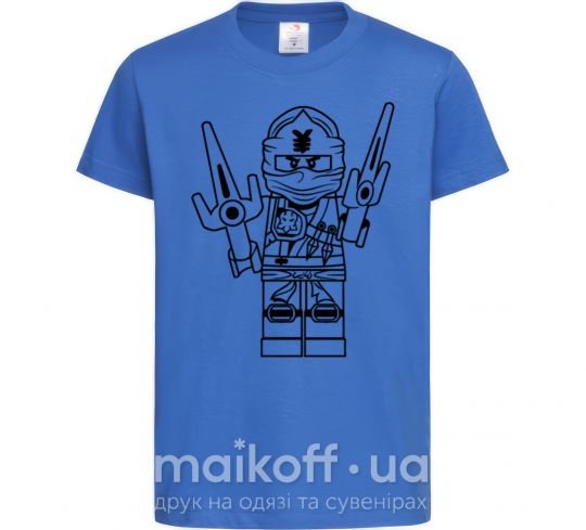 Детская футболка К бою Ярко-синий фото