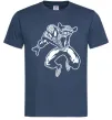 Чоловіча футболка Spiderman Jump Темно-синій фото