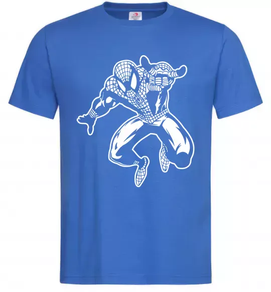 Чоловіча футболка Spiderman Jump Яскраво-синій фото