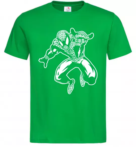 Чоловіча футболка Spiderman Jump Зелений фото