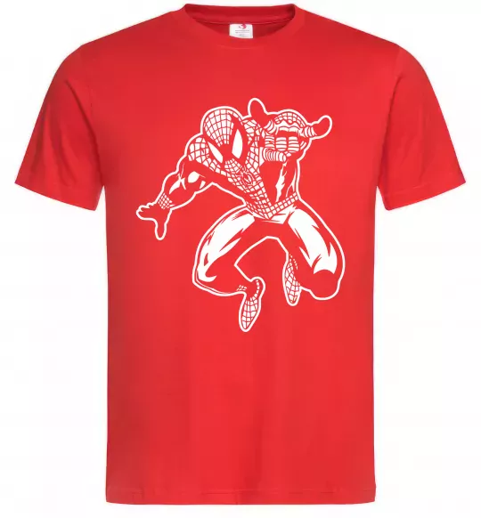 Чоловіча футболка Spiderman Jump Червоний фото