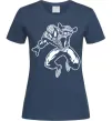 Жіноча футболка Spiderman Jump Темно-синій фото