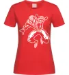 Жіноча футболка Spiderman Jump Червоний фото