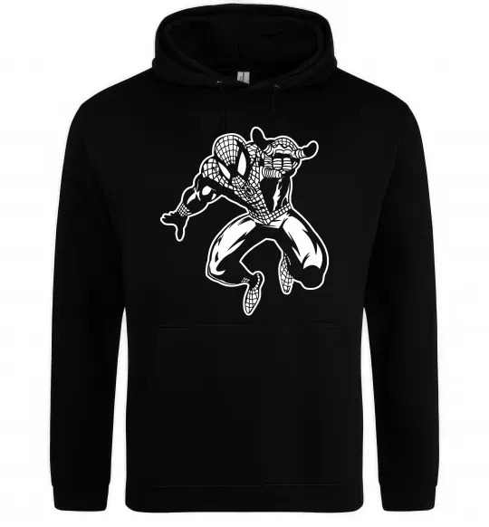 Жіноча толстовка (худі) Spiderman Jump Чорний фото