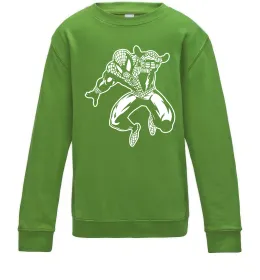 Дитячий світшот Spiderman Jump Лаймовий фото