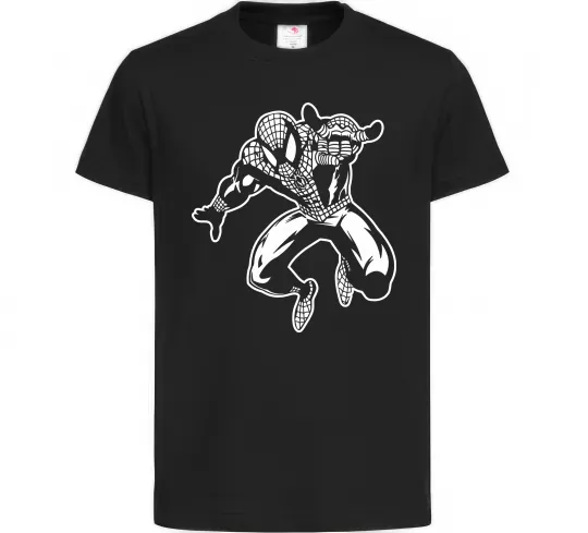 Детская футболка Spiderman Jump Черный фото