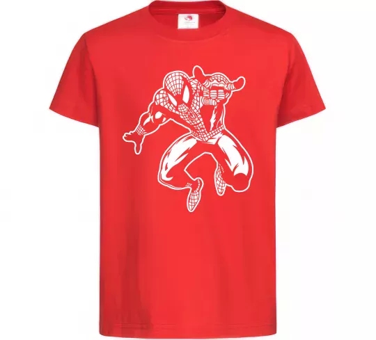 Детская футболка Spiderman Jump Красный фото