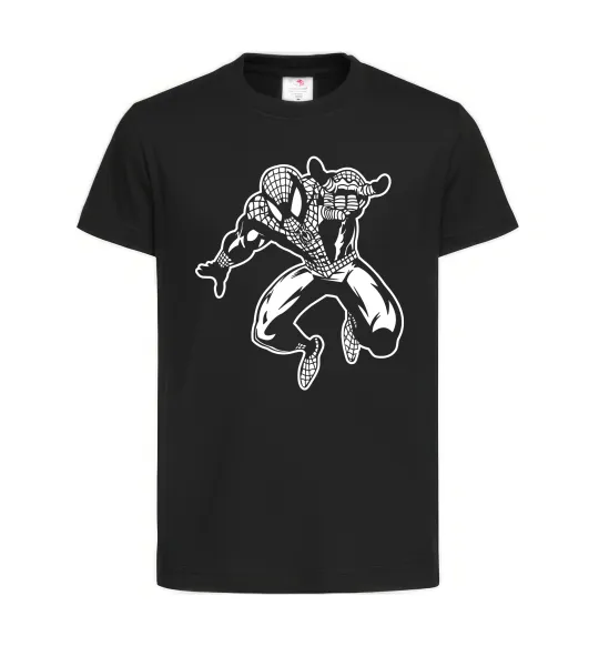 Детская футболка Spiderman Jump Черный фото
