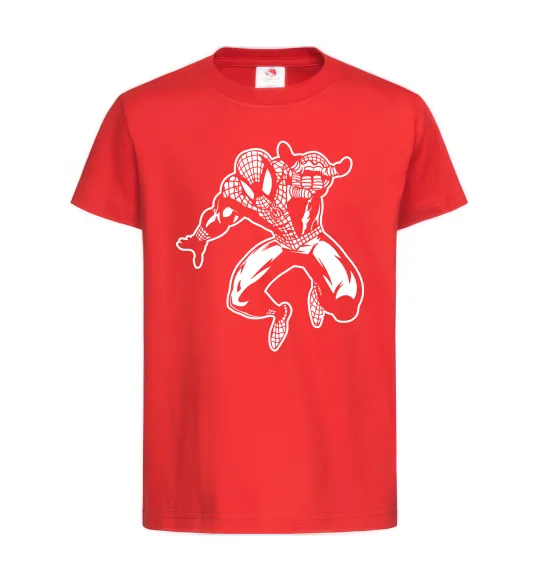 Детская футболка Spiderman Jump Красный фото