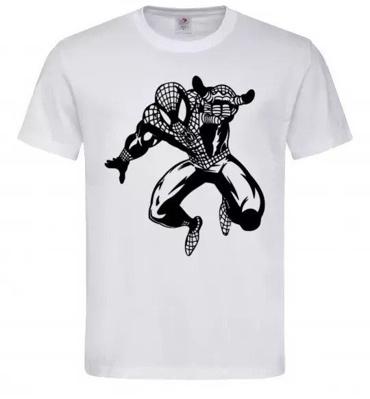 Чоловіча футболка Spiderman Jump Білий фото
