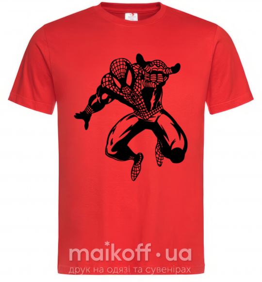 Мужская футболка Spiderman Jump Красный фото