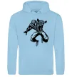 Мужская толстовка (худи) Spiderman Jump Голубой фото