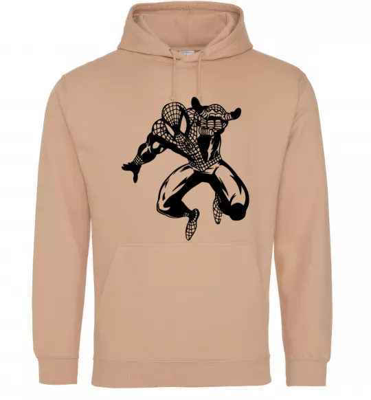 Жіноча толстовка (худі) Spiderman Jump Пісочний фото