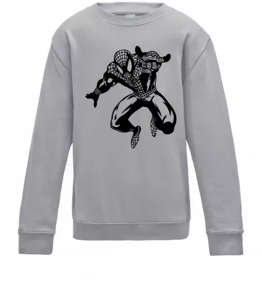 Дитячий світшот Spiderman Jump Сірий меланж фото