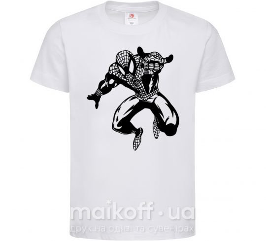 Детская футболка Spiderman Jump Белый фото