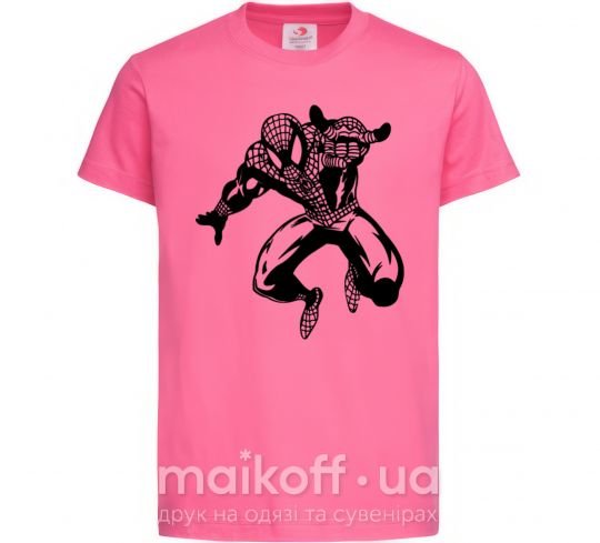 Детская футболка Spiderman Jump Ярко-розовый фото
