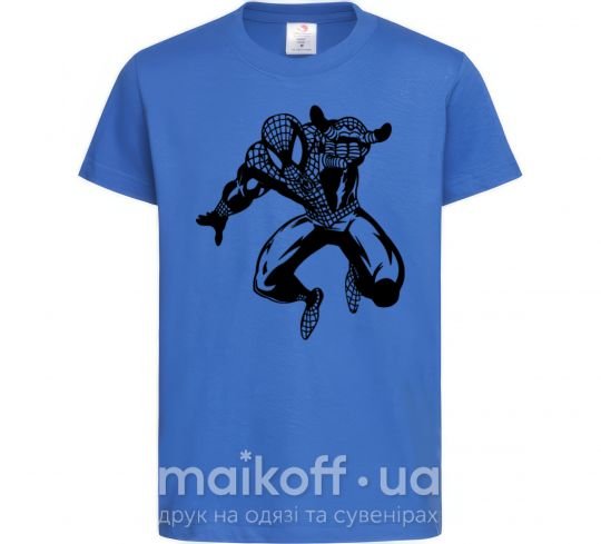 Дитяча футболка Spiderman Jump Яскраво-синій фото