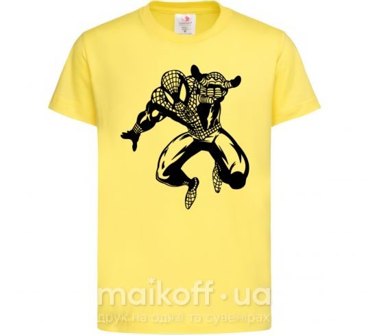 Дитяча футболка Spiderman Jump Лимонний фото