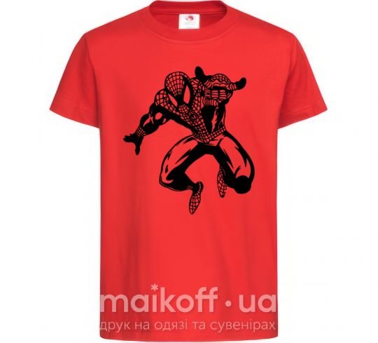 Дитяча футболка Spiderman Jump Червоний фото