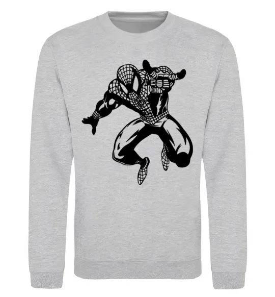 Світшот Spiderman Jump Сірий меланж фото