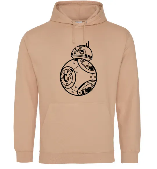 Женская толстовка (худи) BB8 Песочный фото