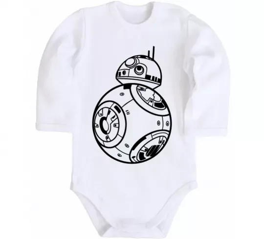 Детский боди BB8 Белый фото