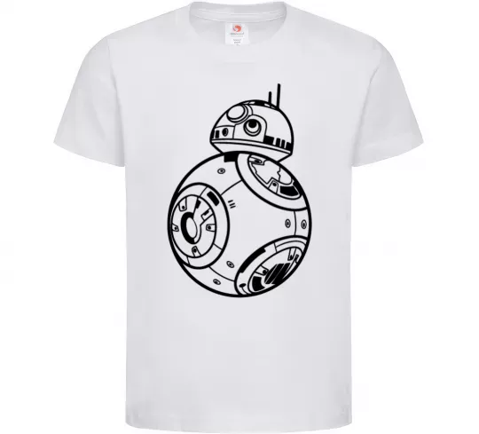 Дитяча футболка BB8 Білий фото