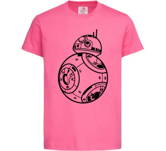 Дитяча футболка BB8 Яскраво-рожевий фото